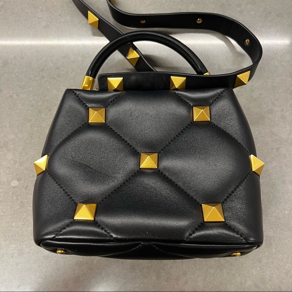 Small Roman Stud The Handle Bag In Nappa - image 5